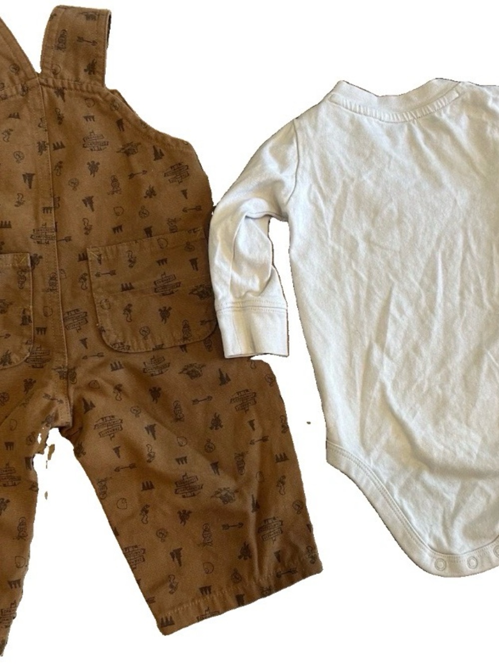 Carhartt Baby Camping Overalls & Bodysuit Set 6M - Picture 2 of 5